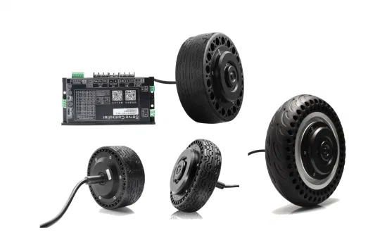 AMPS 4,5 pouces 1,1 nm 24VDC moteur de roue électrique intégré servomoteur de moyeu pour Robot Agv Robot domestique